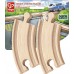 Набор рельсов Hape Короткие изогнутые 4 шт. (E3776) title=