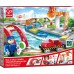 Іграшкова залізниця Hape Вантажоперевезення з краном та маяком (E3790) title=