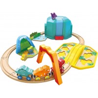 Игрушечная железная дорога Hape Динозавры со звуковыми эффектами (E3828)
