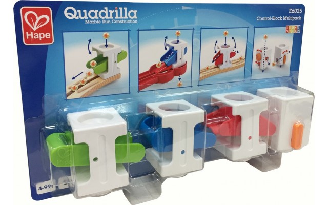 Набор направляющих Hape Quadrilla 4 блока для конструктора (E6025)