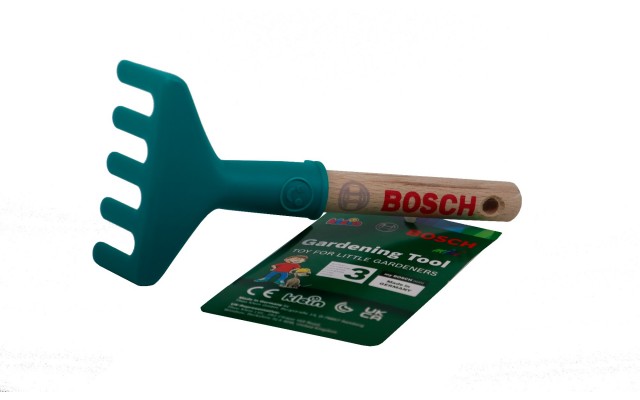 Игрушечный садовый набор Klein Bosch Грабли ручные короткие с деревянной ручкой (2788)