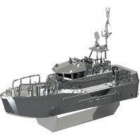 Модель 3D конструктор Metal Time Guardian of the Coasts Катер береговой охраны механический (MT018)
