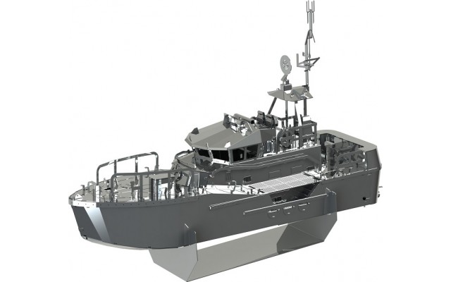 Модель 3D конструктор Metal Time Guardian of the Coasts Катер берегової охорони механічний (MT018)