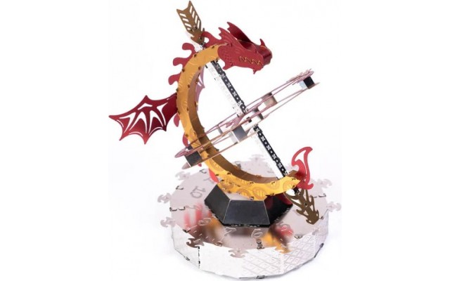 Модель 3D конструктор Metal Time Sun Chaser Дракон сонячний годинник (MT025)