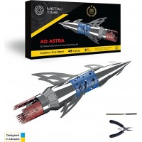 Модель 3D конструктор Metal Time Ad Astra Космическая ракета механическая (MT050)