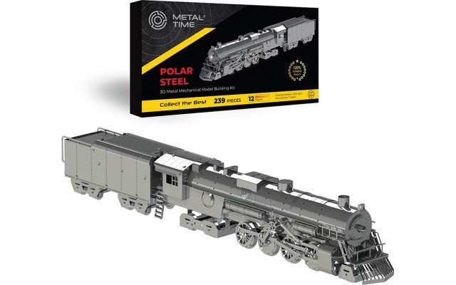 Модель 3D конструктор Metal Time Polar Steel Полярний експрес механічний (MT052ST)