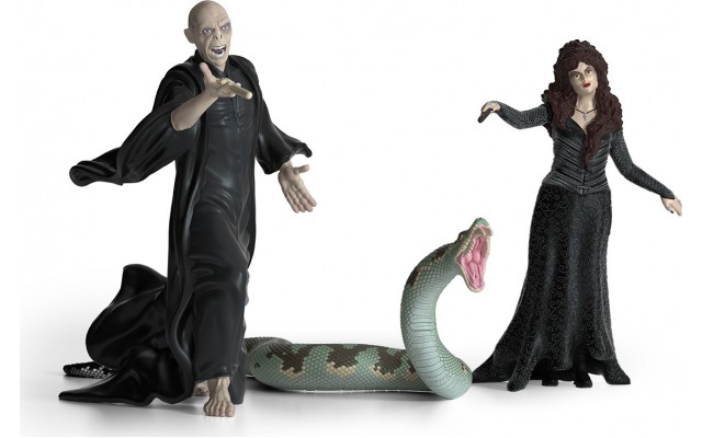 Набор фигурок Schleich Harry Potter Волдеморт, Нагайна, Беллатриса (42684)