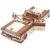 Дерев'яний 3D конструктор Ukrainian Gears Кабріолет мрії механічний, 35 см (70073) title=