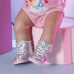 Взуття для ляльок BABY born Сріблясті кросівки (831762) title=