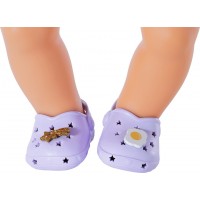 Сандалии BABY born Лиловые с значками, для кукол 43 см (831809-2)