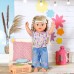 Одяг для ляльок Baby Born Квітковий джинс (832677) title=