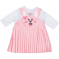 Платье BABY born Розовое с зайкой для кукол 43 см (832868)