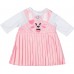Платье BABY born Розовое с зайкой для кукол 43 см (832868) title=