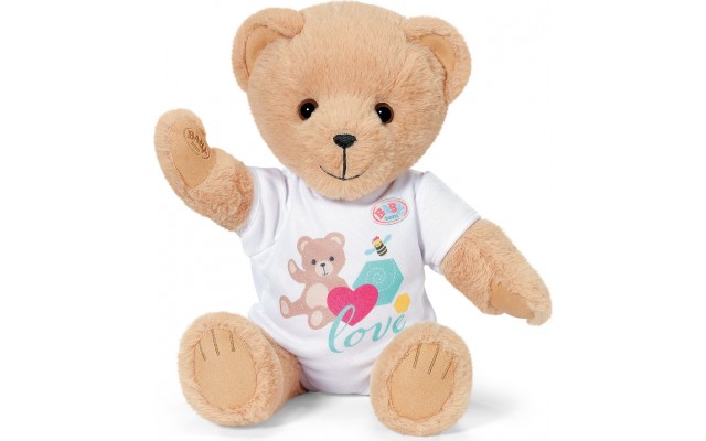 Мягкая игрушка Baby Born Медвежонок Тедди, 36 см, с ромпером и альбомом (834435)