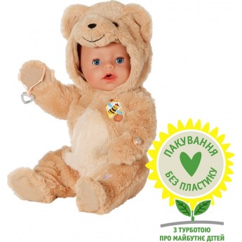 Кукла BABY born Эмма в костюме мишки 43 см с аксесс. (837115)
