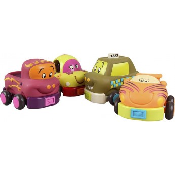 Игровой набор Battat Забавный автопарк, 4 машинки, 13 см (BX1995Z)
