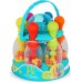 Игровой набор Battat Яркий боулинг, 6 кеглей, шар, 25 см (BX4511Z) title=