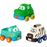 Игровой набор Battat Lite Автопарк сафари, 3 инерционные машинки (BT1835Z)