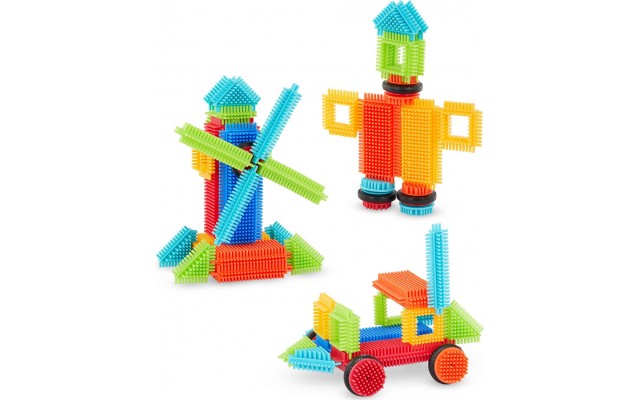 Конструктор Battat Lite Bristle Blocks Строитель, 36 деталей (BT3099Z)