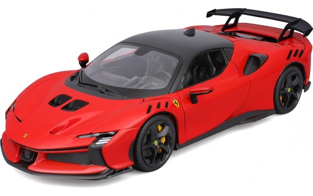 Автомодель Bburago Ferrari SF90 XX Stradale, 1:18, красная, металл (18-16020)