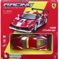 Авто-конструктор Bburago Ferrari 488 Challenge, 1:24, червоний (18-26586)