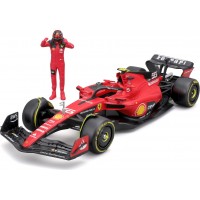 Автомодель Bburago Ferrari SF-23 с фигуркой, 1:24, красная (18-26809)