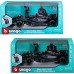 Автомодель Bburago Mercedes-AMG F1 W14 E Performance с фигуркой, 1:24, чёрная (18-28037) title=