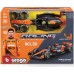Конструктор Bburago McLaren MCL38, 1:24, черный с оранжевым (18-28511) title=