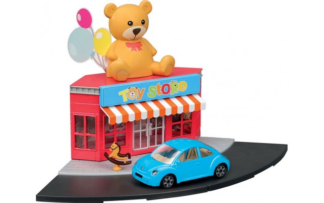 Игровой набор Bburago City Магазин игрушек с авто Volkswagen 1:43 (18-31510)