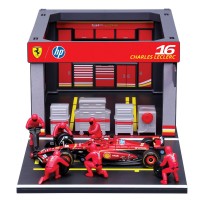 Ігровий набір Bburago Ferrari SF-24 з гаражем і фігурками, 1:43 (18-36862)