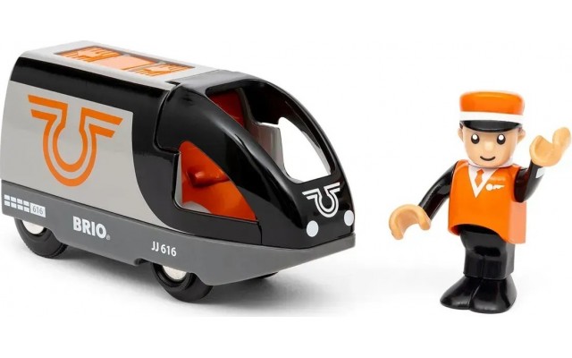 Игрушечный пассажирский поезд для железной дороги BRIO на батарейках (36047)