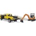 Игрушка Bruder пикап RAM Rental Service с мини-экскаватором (02546) title=