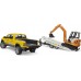 Игрушка Bruder пикап RAM Rental Service с мини-экскаватором (02546) title=