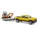 Игрушка Bruder пикап RAM Rental Service с мини-экскаватором (02546) title=