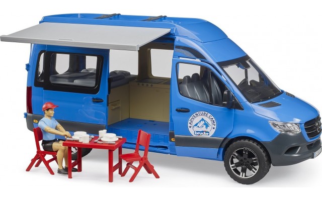 Игрушка Bruder Mercedes Sprinter кемпер с водителем и аксессуарами (02684)