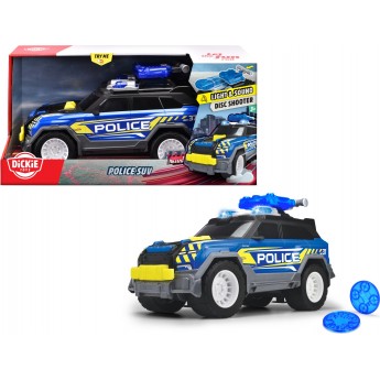 Ігровий автомобіль Dickie Toys Поліція з функцією стрільби дисками та звуком, 30 см (3306022)