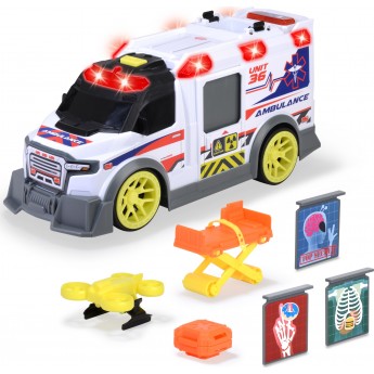 Игрушка автомобиль Dickie Toys Скорая помощь с аксессуарами и светом, 41 см (3307003)