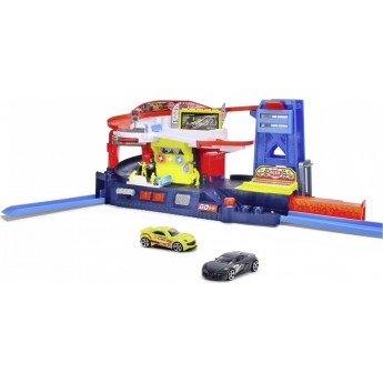 Игровой набор Dickie Toys Гоночная станция Пит-Стоп со светом и звуком, 92 см (3338001)