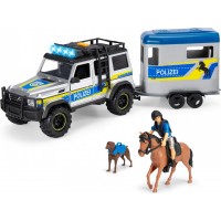Игровой набор Dickie Toys Полиция Перевозка лошадей с фигурками и звуковыми эффектами, 40 см (3717007)