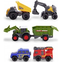 Ігровий набір Dickie Toys Мікро-транспорт 5 машинок, 9 см (3742016)