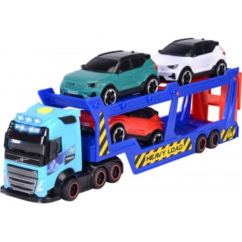 Іграшка автоперевізник Dickie Toys Volvo FH16 з 3 машинками та ефектами, 40 см (3747017)