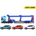 Іграшка автоперевізник Dickie Toys Volvo FH16 з 3 машинками та ефектами, 40 см (3747017) title=
