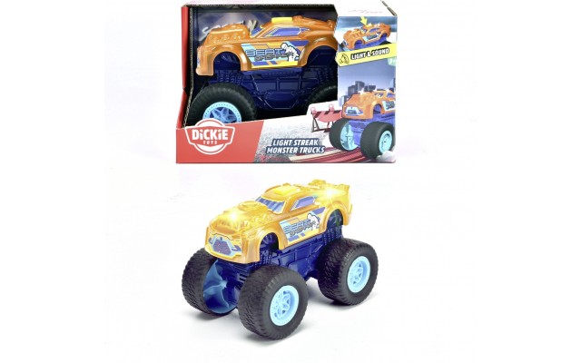 Игрушка машинка Dickie Toys Монстр-трак Бит со звуком и светом, 17 см (3762007)