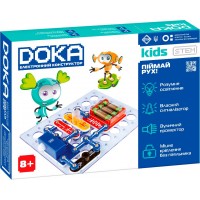 Конструктор электронный DOKA Поймай движение, 16 деталей, пособие (D70705)