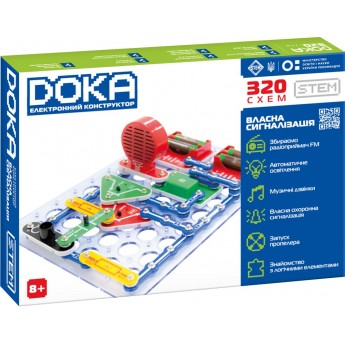 Конструктор электронный DOKA 320 схем, 136 иллюстраций (D70707)