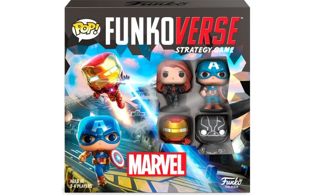 Настольная игра Funko Pop! Marvel Funkoverse с 4 фигурками, 2-4 игрока (46067)