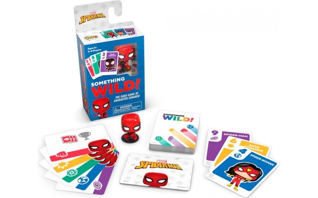 Настольная игра Funko Something Wild! Человек-паук с фигуркой, 45 карт (63763)