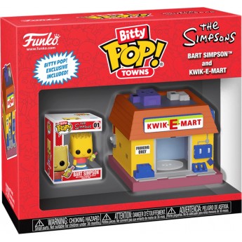 Фігурка Funko Bitty Pop! Town Барт Сімпсон і Квікі-Март (83684)
