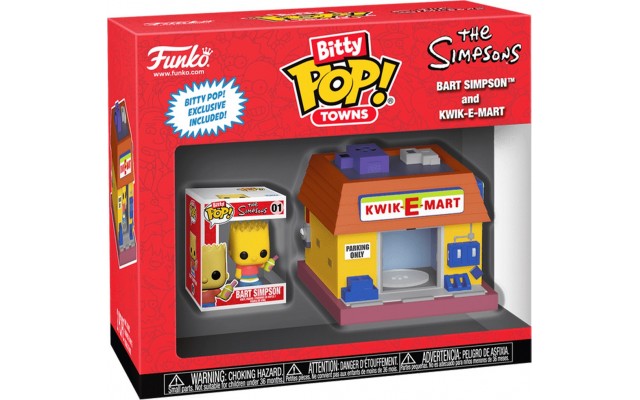 Фігурка Funko Bitty Pop! Town Барт Сімпсон і Квікі-Март (83684)
