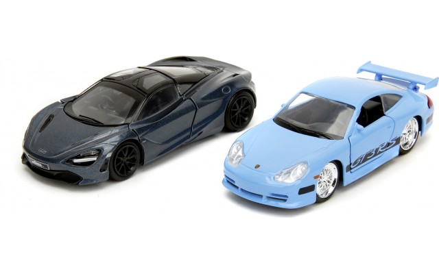 Набор машинок Jada Форсаж Порше 911 GT3 и Макларен 7, 1:32, 2 шт. (253202012)